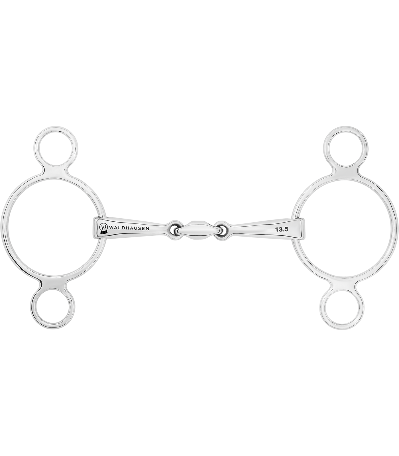 Waldhausen - 3-Ring bit, double jointed, stainless steel, R: 7cm, W: