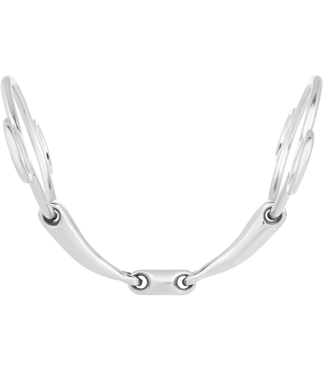 Waldhausen - 3-Ring bit, double jointed, stainless steel, R: 7cm, W: