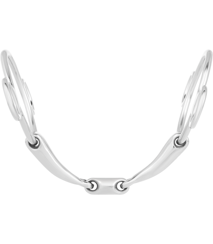 Waldhausen - 3-Ring bit, double jointed, stainless steel, R: 7cm, W:
