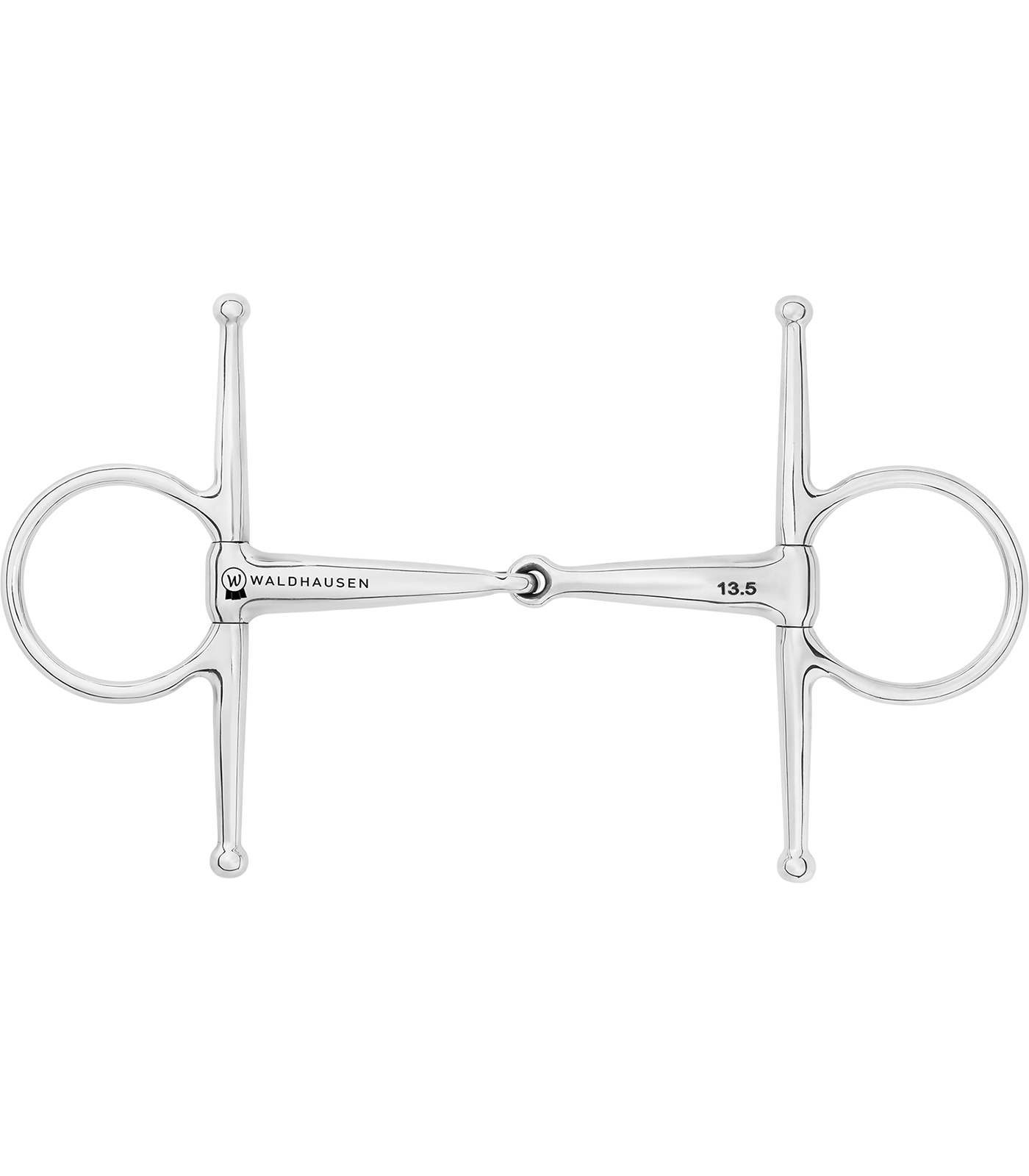 Waldhausen - Full Cheek Bit, single jointed, stainless steel, W: