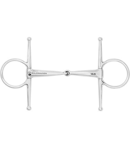 Waldhausen - Full Cheek Bit, single jointed, stainless steel, W: