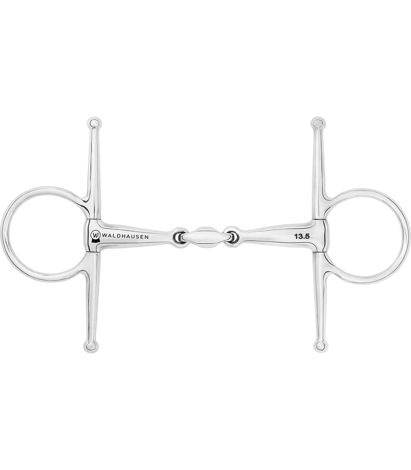 Waldhausen - Full Cheek Bit, double jointed, stainless steel, W: