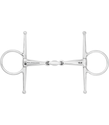 Waldhausen - Full Cheek Bit, double jointed, stainless steel, W: