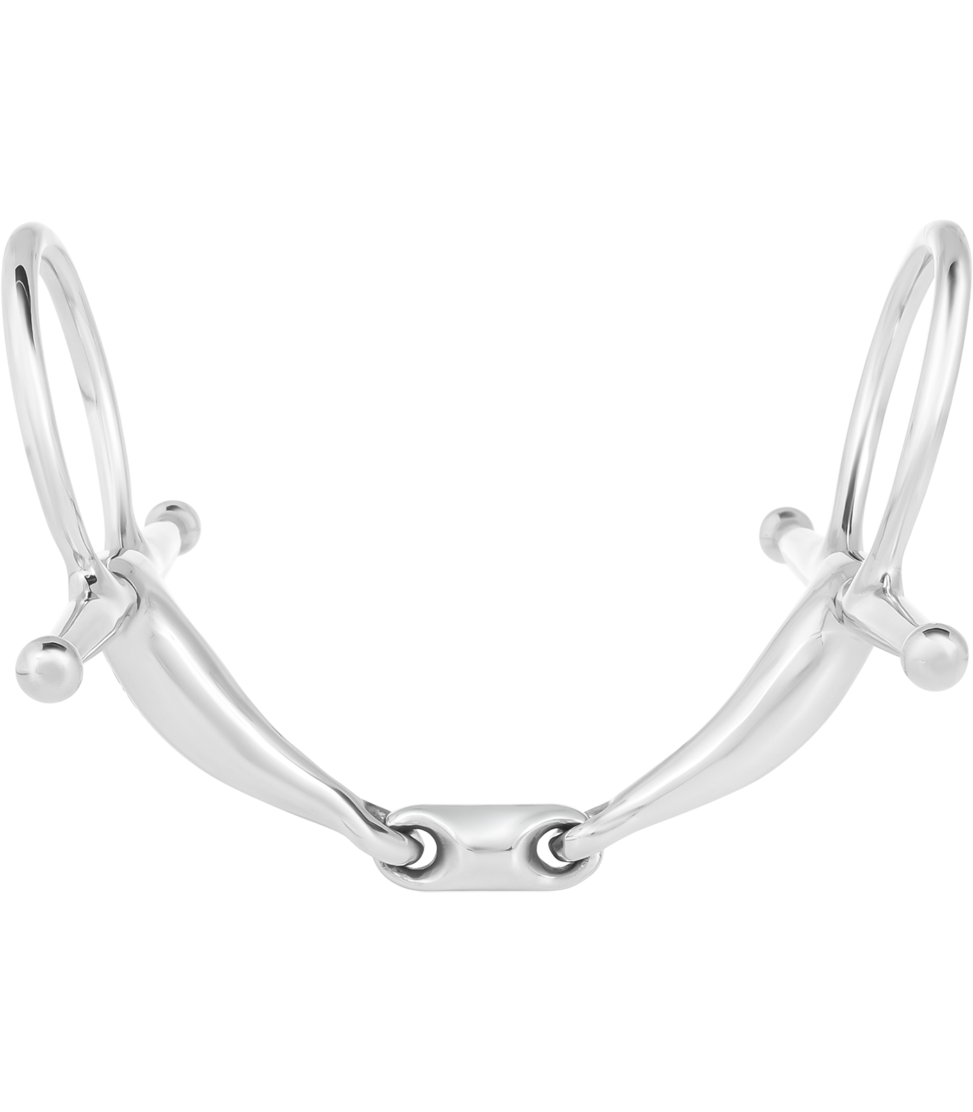 Waldhausen - Full Cheek Bit, double jointed, stainless steel, W:
