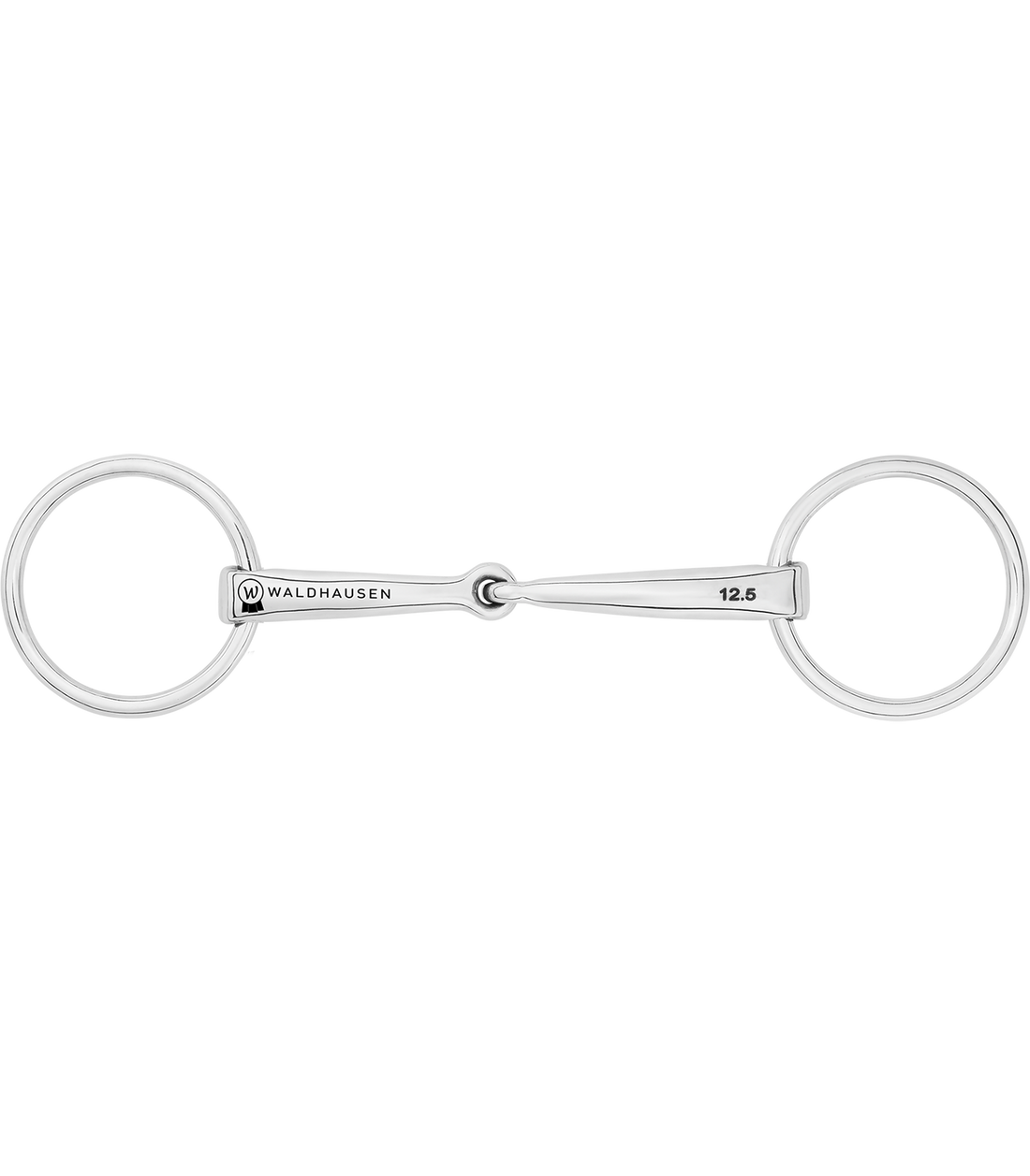Waldhausen - Bridoon, single jointed, stainless steel, R: 5.5cm, W: