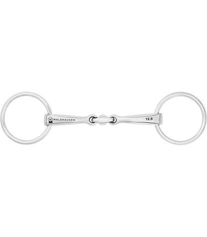 Waldhausen - Bridoon, double jointed, stainless steel, R: 5.5cm, W: