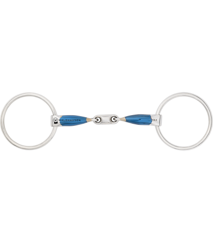 Waldhausen - Sweet Iron Snaffle Bit, double jointed, R: 7cm, W: