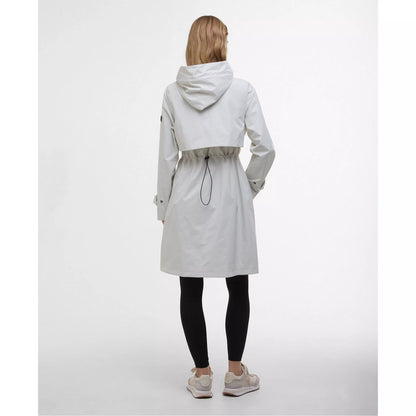 Barbour Kyra Longline Regnjakke – Creme