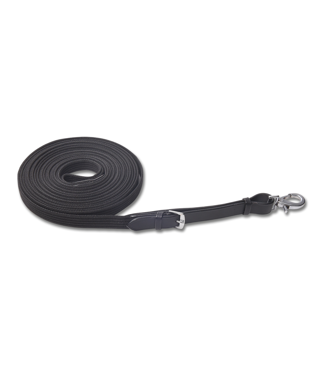 Waldhausen - LPO Lunging line, without whirl and loops, black, ca. 8 m