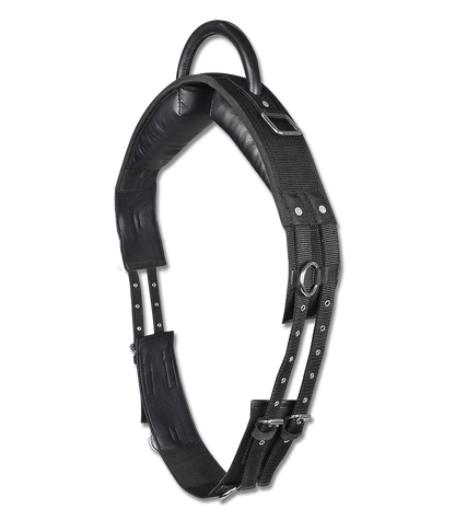 STAR - Lunging girth with handle, synthetic, black