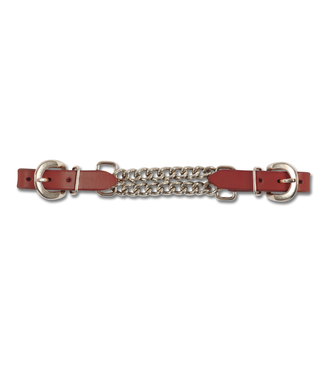 Waldhausen - Western Curb Chain with leather, brown