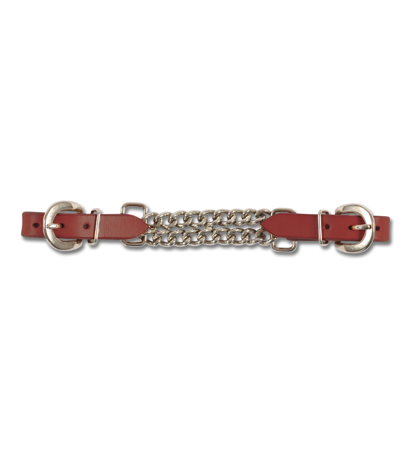 Waldhausen - Western Curb Chain with leather, brown