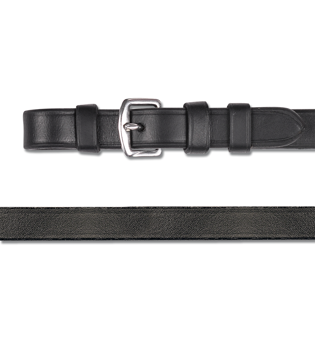 Waldhausen - Weymouth Reins, leather 12 mm, black with buckles