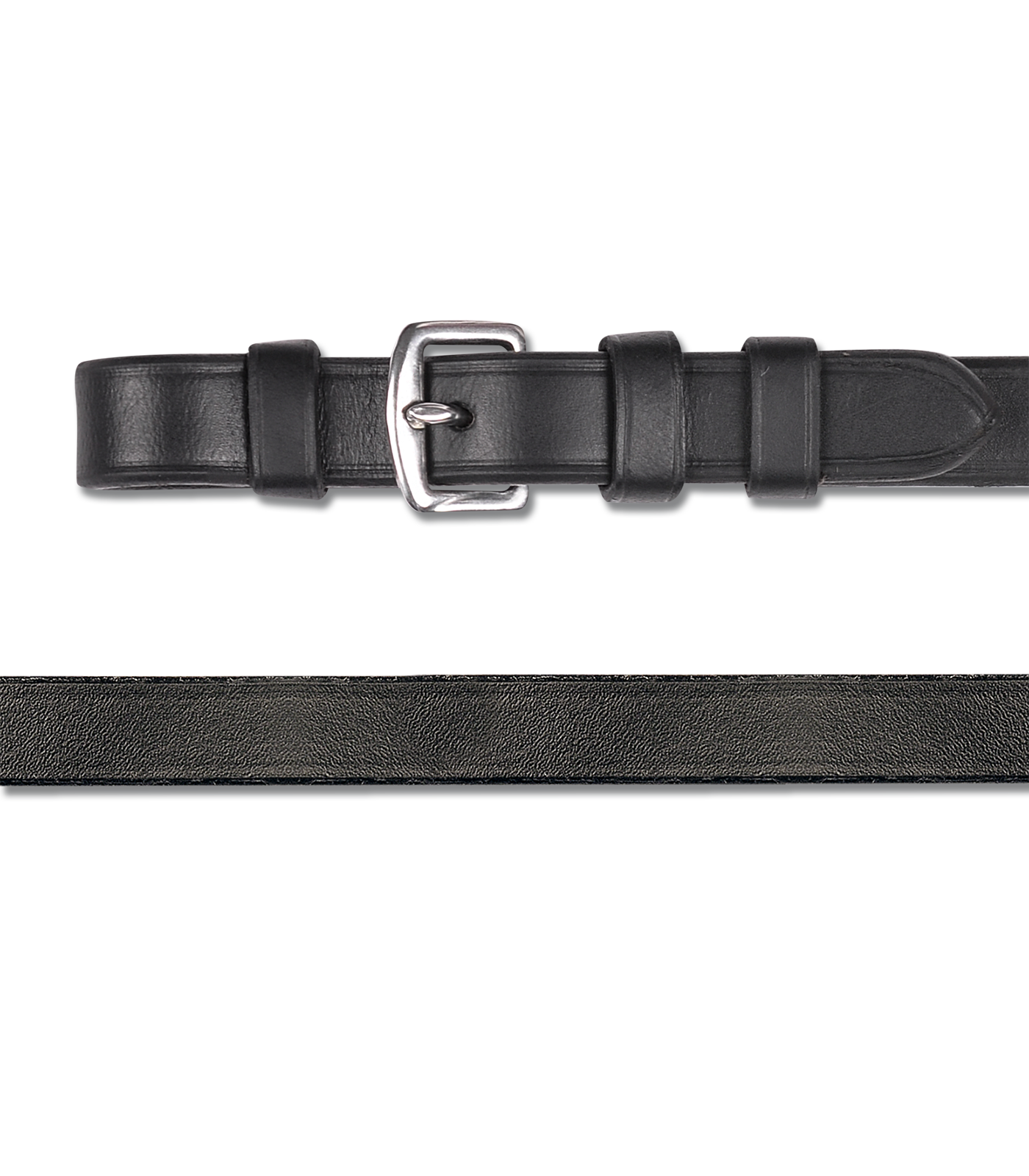Waldhausen - Weymouth Reins, leather 12 mm, black with buckles