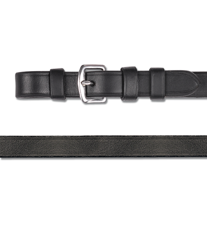 Waldhausen - Weymouth Reins, leather 12 mm, black with buckles