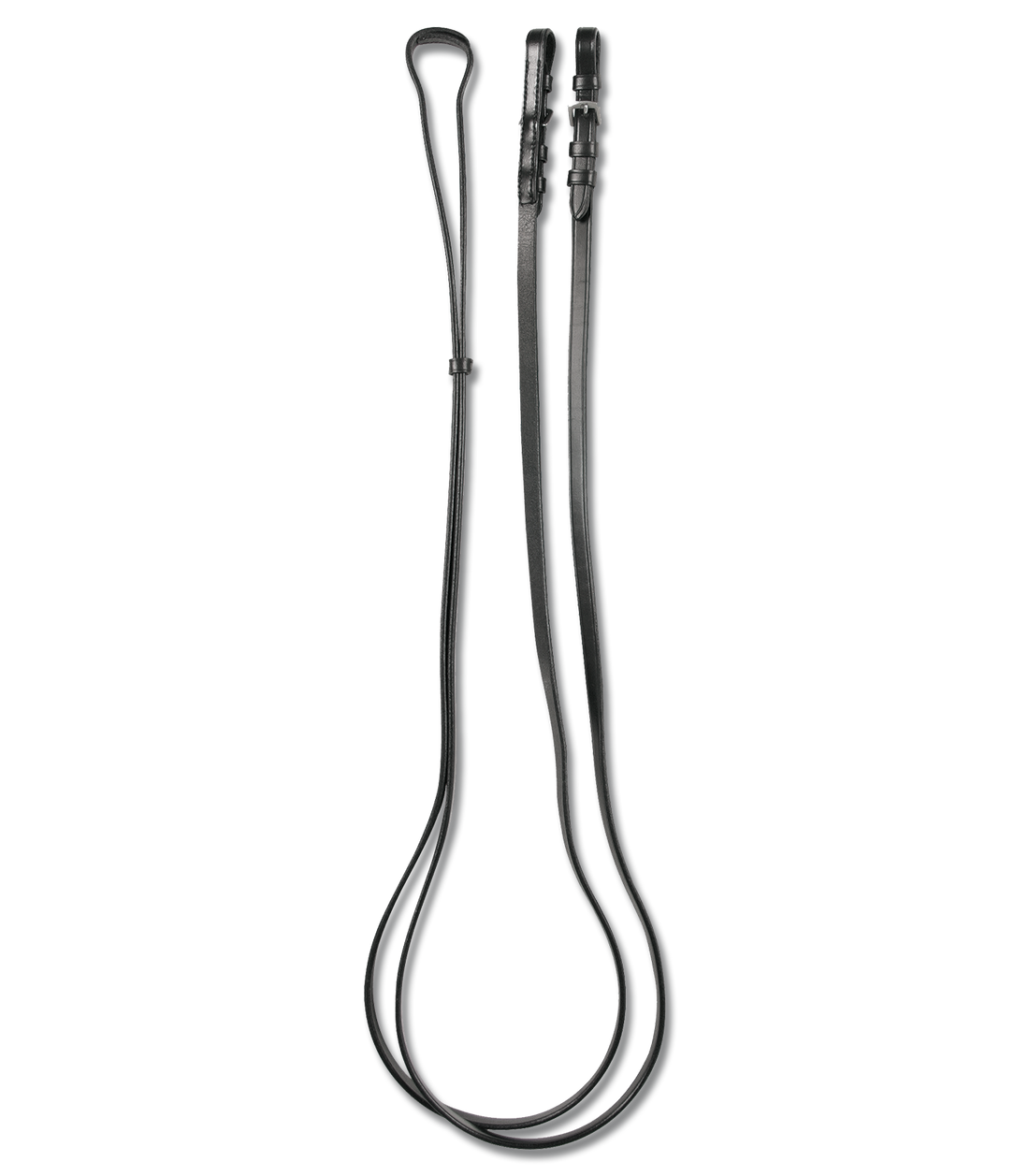 Waldhausen - Weymouth Reins, leather 12 mm, black with buckles