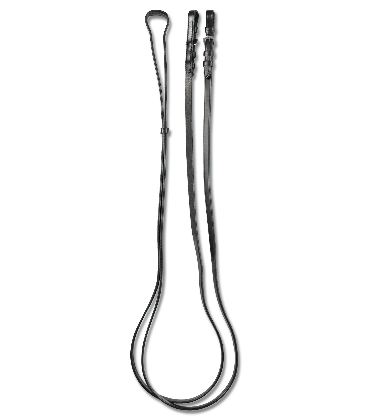 Waldhausen - Weymouth Reins, leather 12 mm, black with buckles