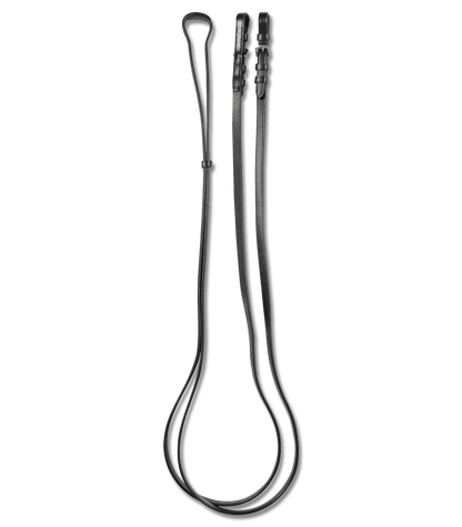 Waldhausen - Weymouth Reins, leather 12 mm, black with buckles