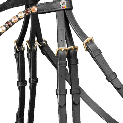 Waldhausen - Bridle X-Line Goldheart, pullback comb.