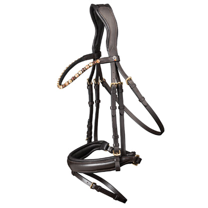 Waldhausen - Bridle X-Line Goldheart, pullback comb.