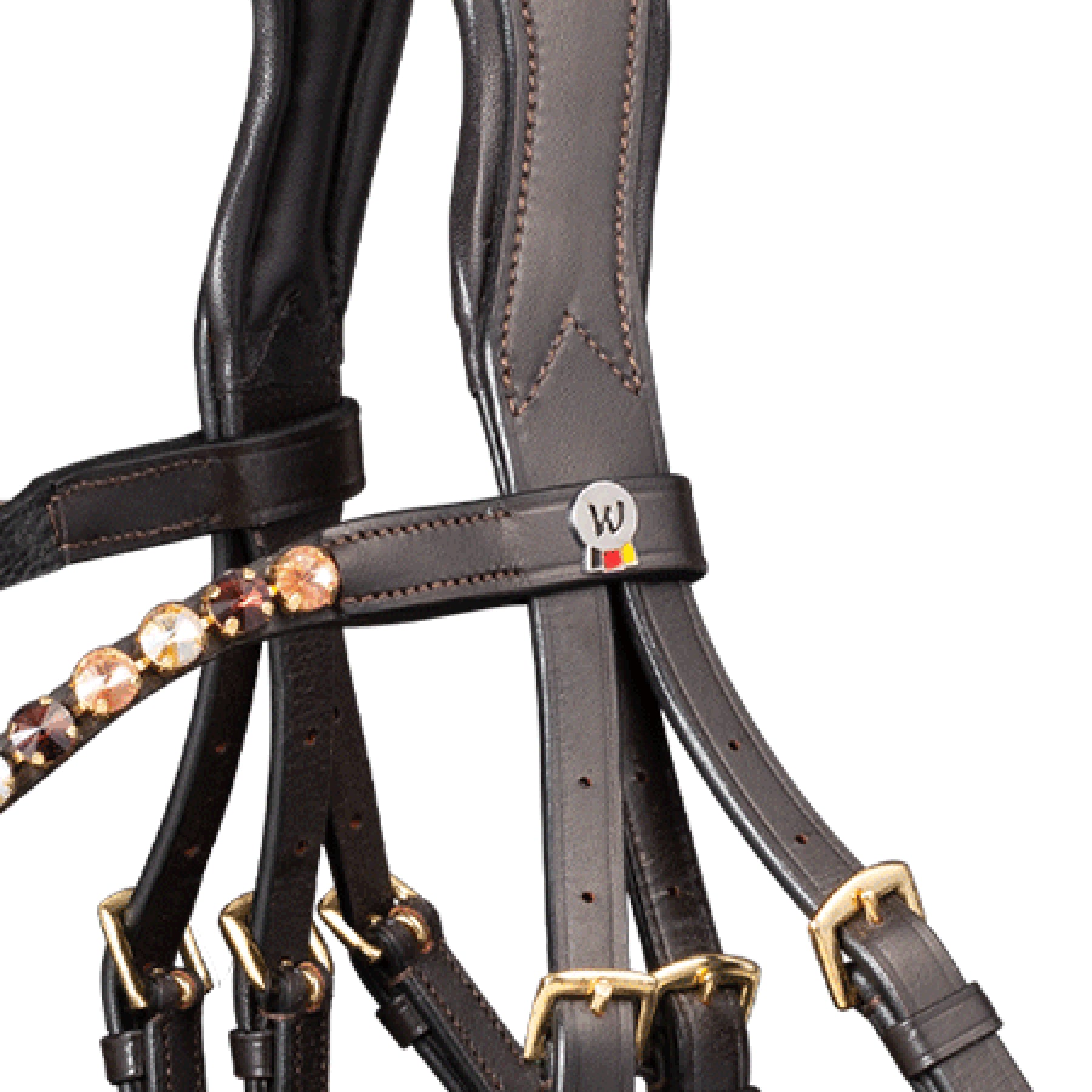Waldhausen - Bridle X-Line Goldheart, pullback comb.