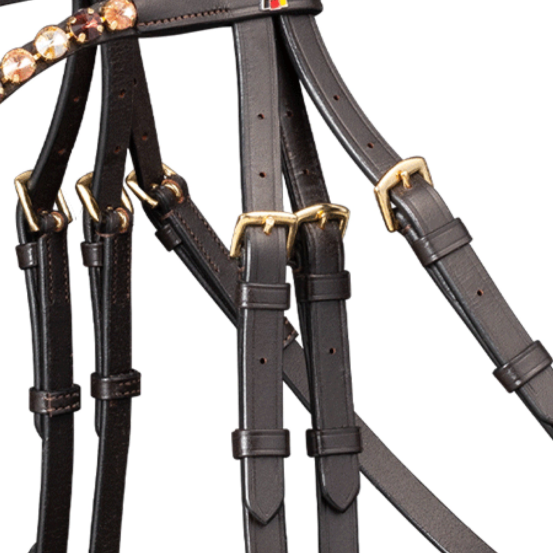 Waldhausen - Bridle X-Line Goldheart, pullback comb.