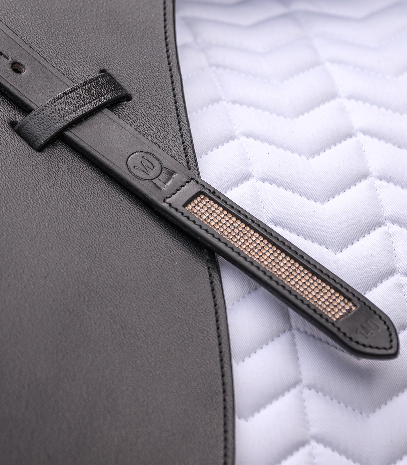 Waldhausen - Stirrup leather Rosé, X-Line, black