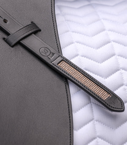 Waldhausen - Stirrup leather Rosé, X-Line, black