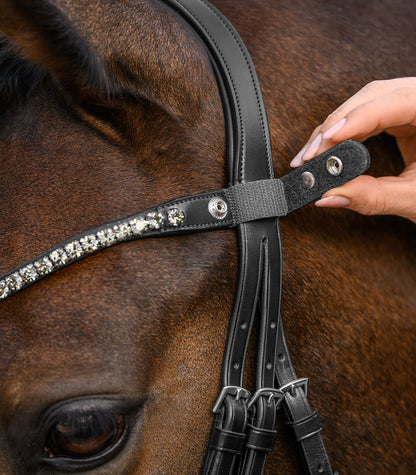 Waldhausen - Waldhausen X-Line Browband Shine, black
