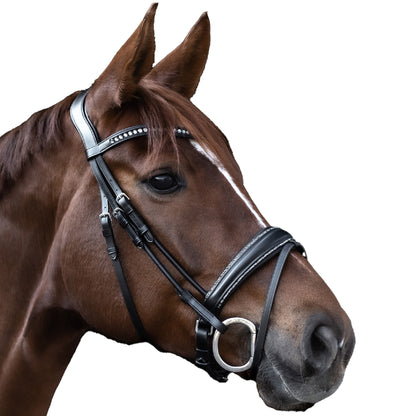 Waldhausen - bridle S-Line Glamour, pullback, black