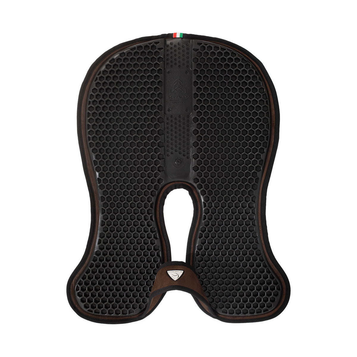 Acavallo - Underlag, Slim pad, manke-fri, ruskind, Hexagonal gel, flat