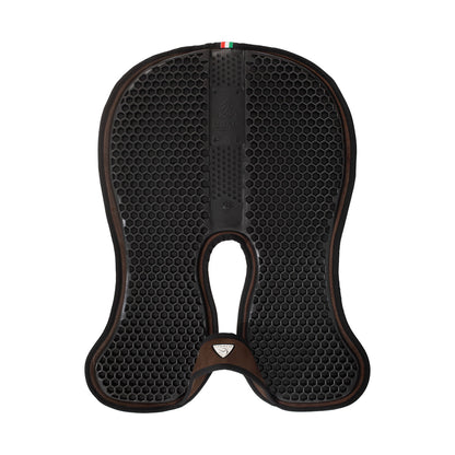 Acavallo - Underlag, Slim pad, manke-fri, ruskind, Hexagonal gel, flat