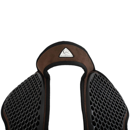 Acavallo - Underlag, Slim pad, manke-fri, ruskind, Hexagonal gel, flat