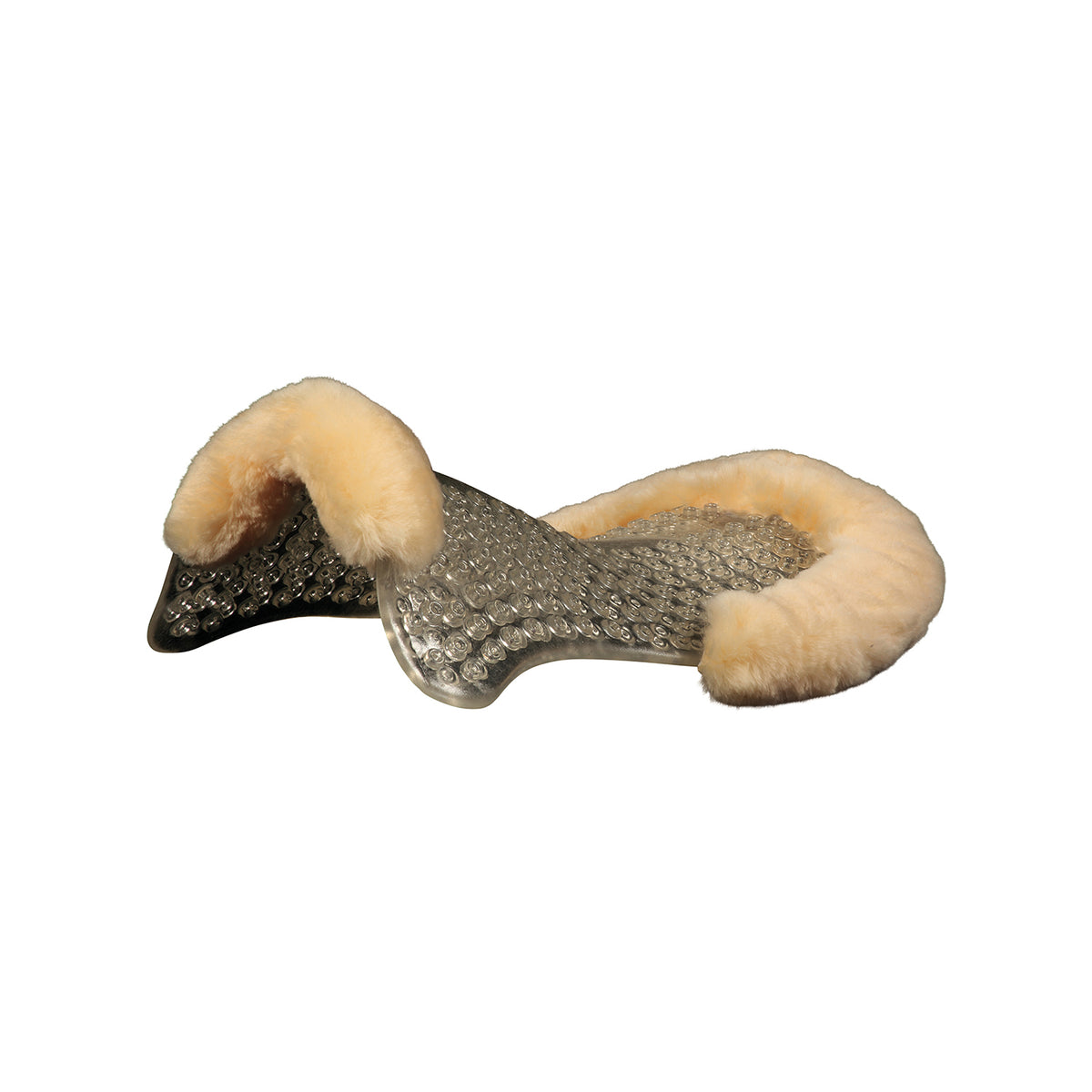 Acavallo - Underlag, gel, Massage, cut-out lammeskind, front &amp; back riser
