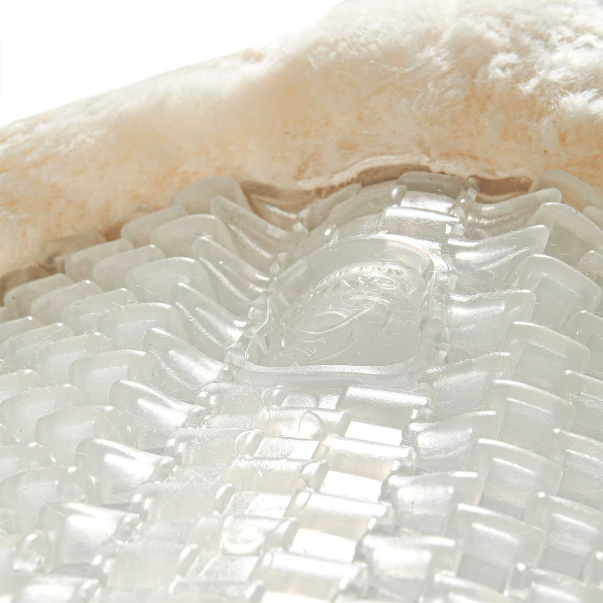 Acavallo - Underlag, gel, Respira Air Release, cut-out lammeskind, back riser