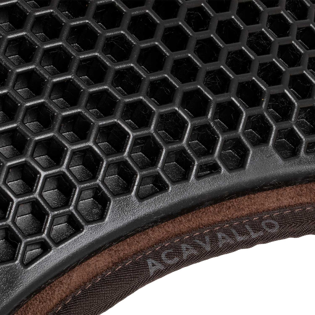 Acavallo - Underlag, memory foam, manke-fri, ruskind, lammeskind bag, Hexagonal gel, front riser