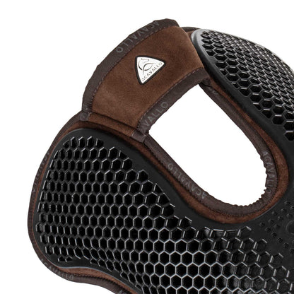 Acavallo - Underlag, memory foam, manke-fri, ruskind, lammeskind bag, Hexagonal gel, front riser