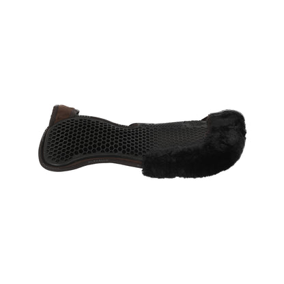 Acavallo - Underlag, memory foam, manke-fri, ruskind, lammeskind bag, Hexagonal gel, front riser