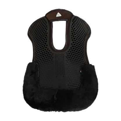 Acavallo - Underlag, memory foam, manke-fri, ruskind, lammeskind bag, Hexagonal gel, front riser
