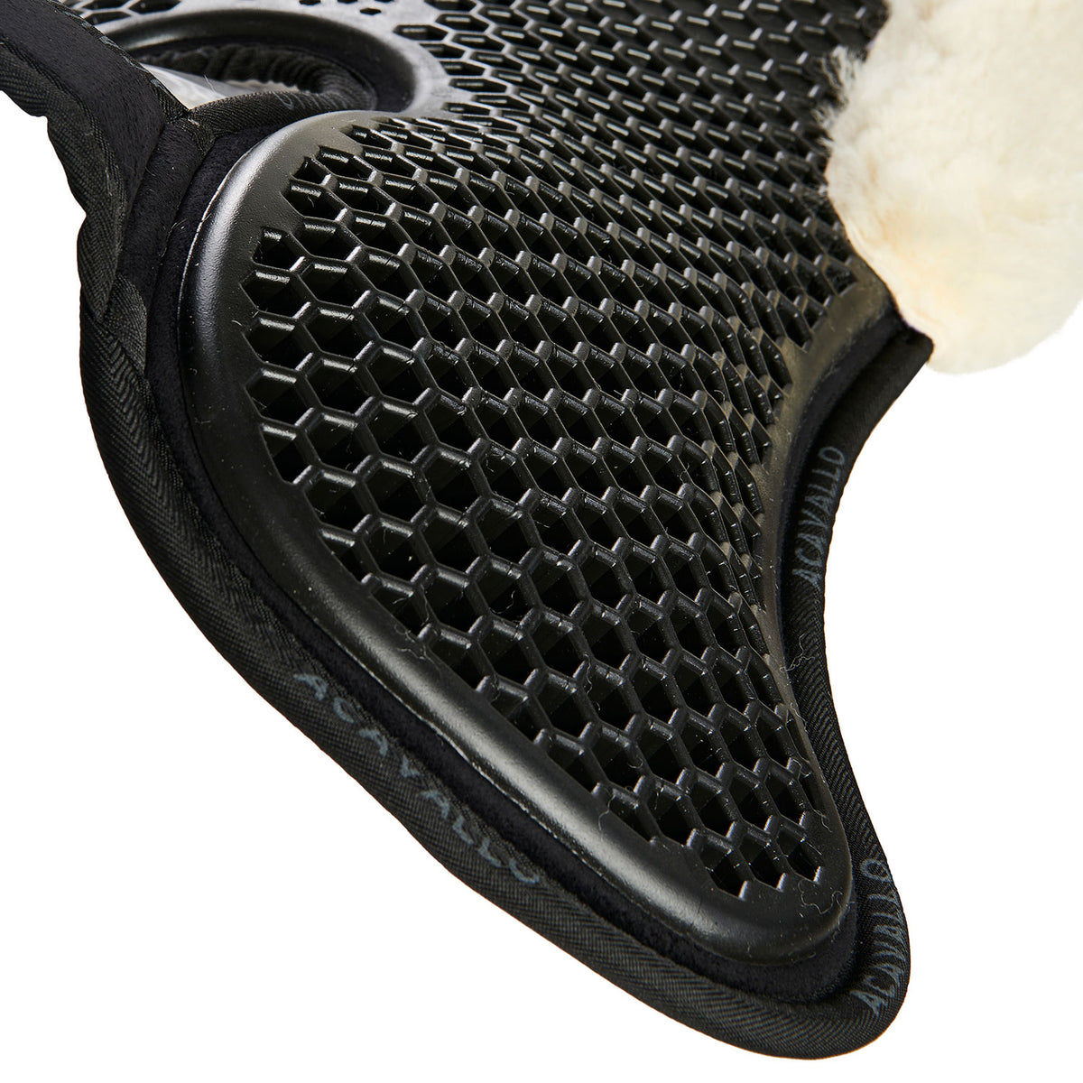 Acavallo - Underlag, memory foam, manke-fri, ruskind, lammeskind bag, Hexagonal gel, front riser