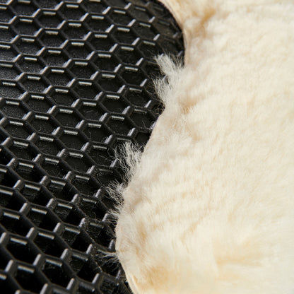 Acavallo - Underlag, memory foam, manke-fri, ruskind, lammeskind bag, Hexagonal gel, front riser