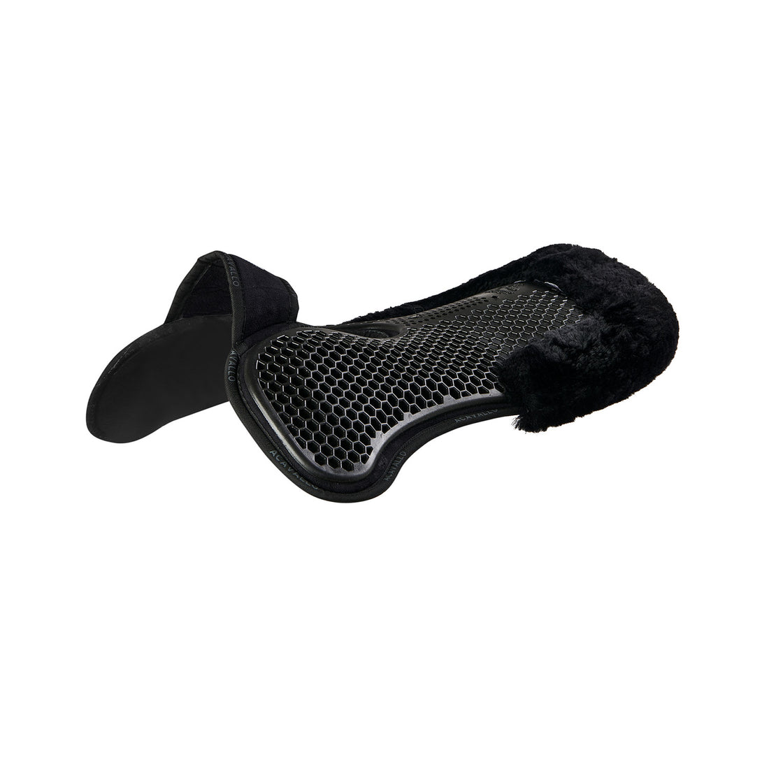 Acavallo - Underlag, memory foam, manke-fri, ruskind, lammeskind bag, Hexagonal gel, front riser