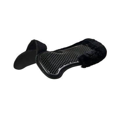 Acavallo - Underlag, memory foam, manke-fri, ruskind, lammeskind bag, Hexagonal gel, front riser