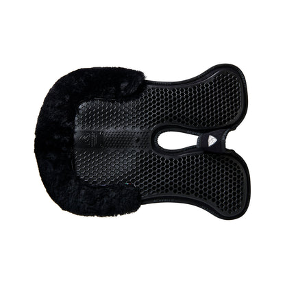 Acavallo - Underlag, memory foam, manke-fri, ruskind, lammeskind bag, Hexagonal gel, front riser
