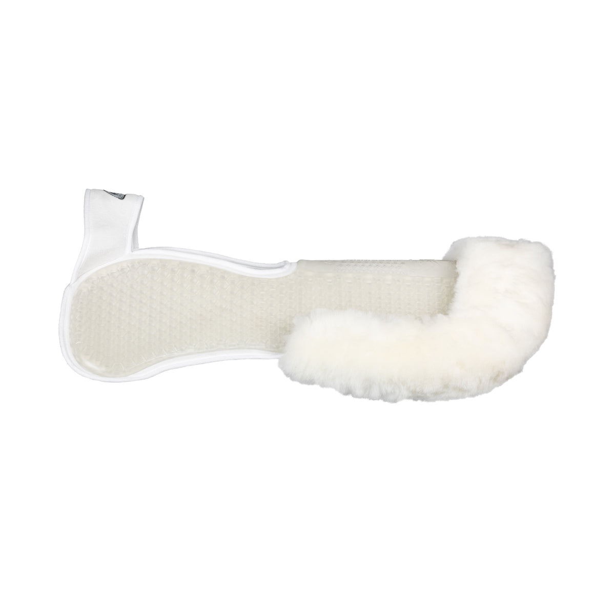 Acavallo - Underlag, Slim pad, manke-fri, ruskind, lammeskind bag, Hexagonal gel, flat