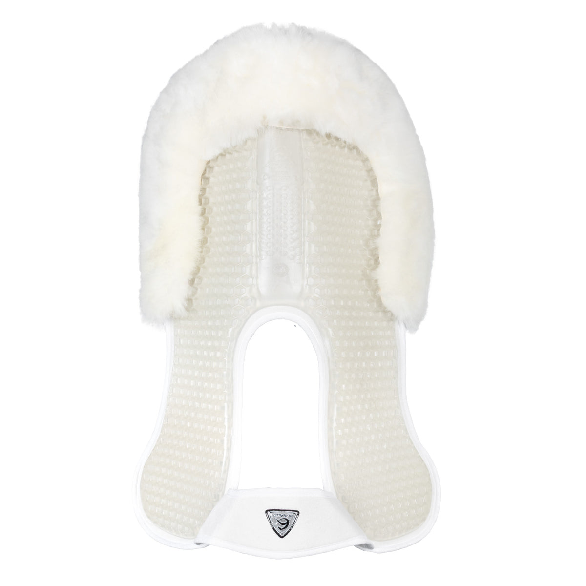 Acavallo - Underlag, Slim pad, manke-fri, ruskind, lammeskind bag, Hexagonal gel, flat