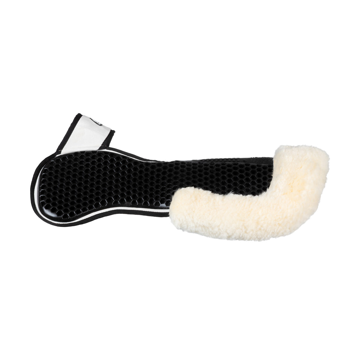 Acavallo - Underlag, Slim pad, manke-fri, ruskind, lammeskind bag, Hexagonal gel, flat