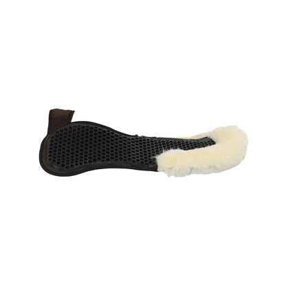 Acavallo - Underlag, Slim pad, manke-fri, ruskind, lammeskind bag, Hexagonal gel, flat