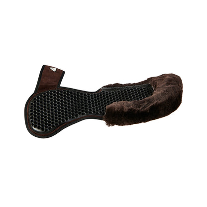 Acavallo - Underlag, Slim pad, manke-fri, ruskind, lammeskind bag, Hexagonal gel, flat