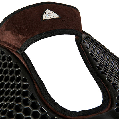 Acavallo - Underlag, Slim pad, manke-fri, ruskind, lammeskind bag, Hexagonal gel, flat